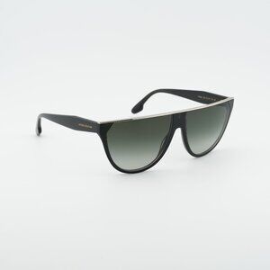 Victoria Beckham VB682S 305 Sunglasses Green Aviator Frame, Smoke Lenses